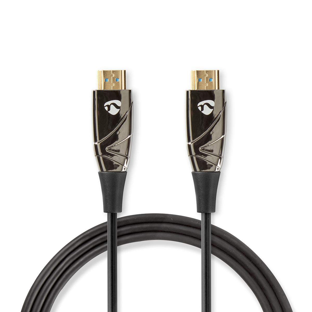 NEDIS Cavo HDMI ad alta velocità con Ethernet, AOC, connettore HDMI-HDMI, nero, 15 m