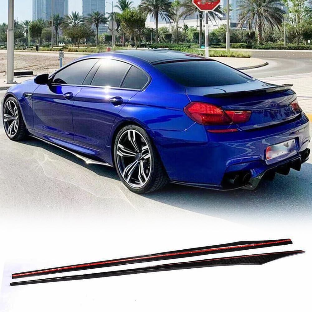 F06 Side Skirts Compatible with BMW 6 Series F06 2012-2018 640I 650I M Tech M Sport 4 Door Matt Black FRP Car Side Skirt Extension Rocker Panel Factory Outlet
