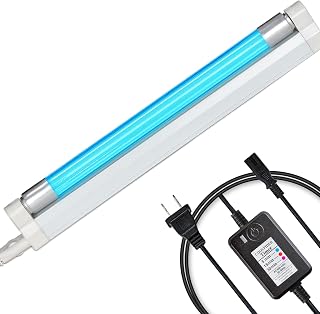 Coospider 6W UV Light with Ozone,185nm Sanitizer Lamp with 3 Time Gear, UVC Lamp for Shoes/Closet/Cabinet/Bathroom 110V CTUV-6– Perfect Father's Day Gifts