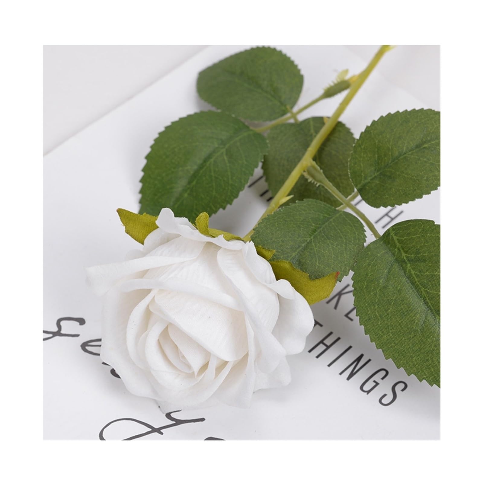 UBOHUZ 40PCS Roses Artificial Flowers Rose Flower Branch Red Realistic Fake For Wedding Home Decor for Wedding Bridal Bouquet(Color 3)