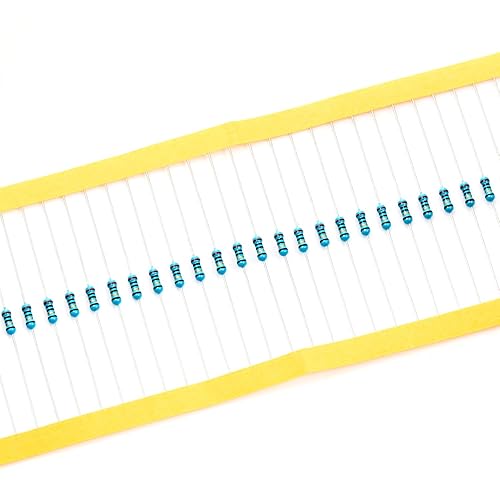Vista 135 de Chanzon 100pcs 1/4W (0.25W) 33K Ω ohmios Resistencia fija de película metálica 0.01 ±1% Tolerancia 33KR MF Resistencias de orificio pasante