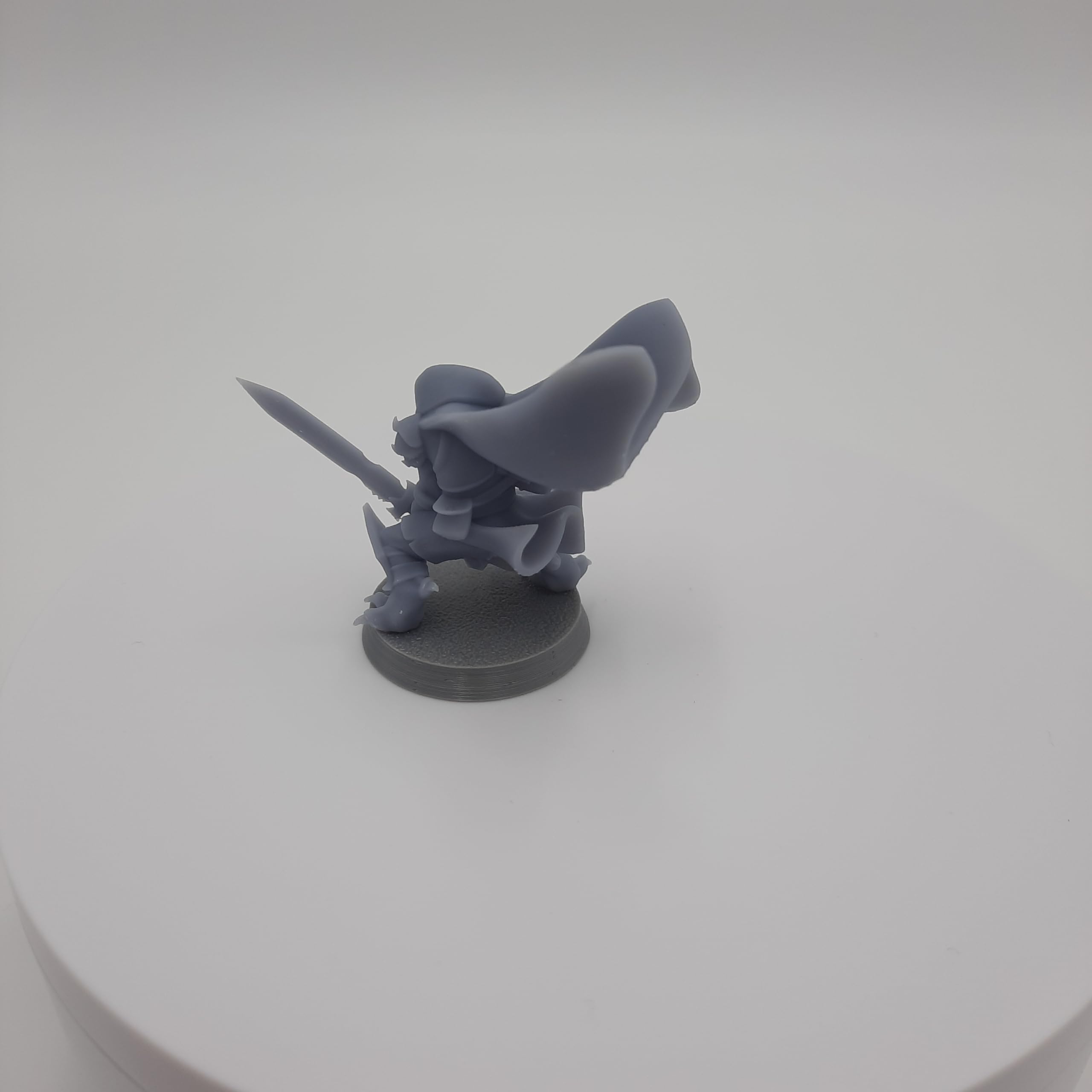 Kenku - Ravenfolk - HERO Creations - RPG - Dungeons and Dragons - DnD - Pathfinder - Diorama - figurina in miniatura (Grigio/Non verniciato) (Fighter (Prime))