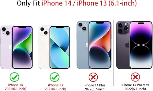 Miniatura 7 de NITITOP Funda compatible con iPhone 13iPhone 14, marco ondulado con ondas de estrella, para mujeres y niñas, forma rizada, a prueba de golpes, TPU