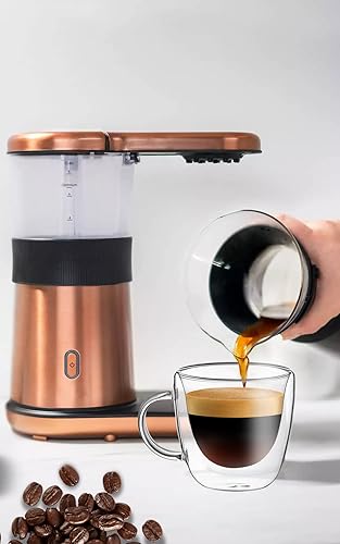 Miniatura 4 de Red Rocks Tazas de café de doble pared aisladas – Juego de 2 tazas de café de vidrio de doble pared de 4 onzas con asas – Tazas de café de vidrio