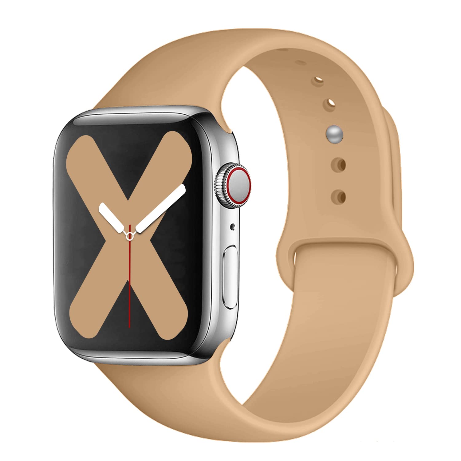 Saucyi Compatible with Apple Watch Band 41mm 40mm 38mm 49mm 45mm 44mm 42mm,Soft Silicone Sport Band Replacement Strap with Classic Clasp for iWatch Series 8 7 6 5 4 3 2 1 SE