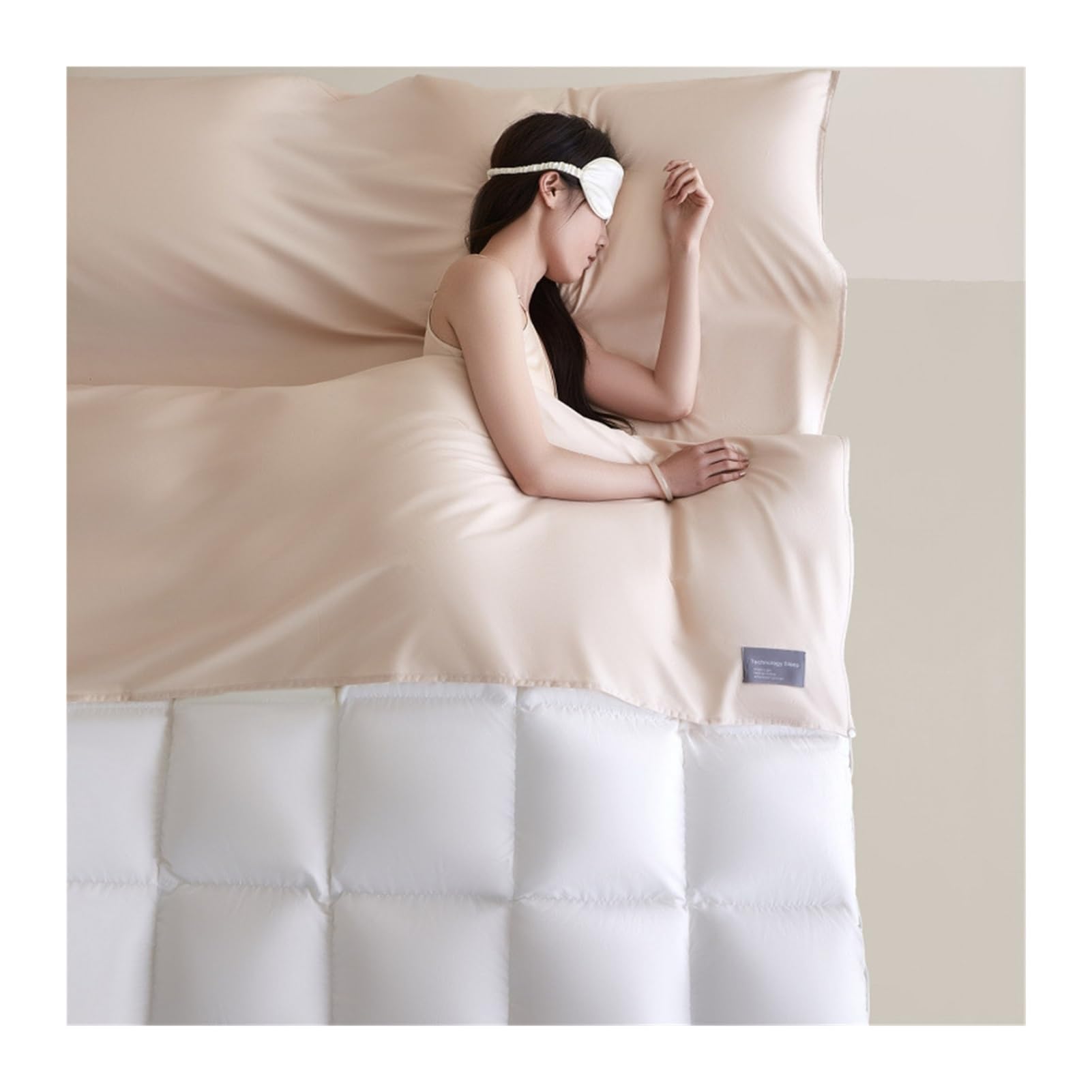 GBHMJU Sleeping Bag Liner Cotton Travel Sheet Adult Sleep Sack Camping Sheets for Backpacking Hotels Hostels Lightweight Single Double Sheets(Khaki,160x210cm-63x82)