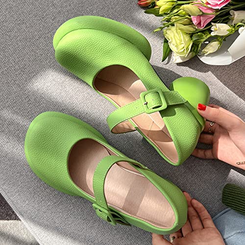 Touslecos Mary Jane Shoes Women Chunky Heal Platform Fashion Ankle Strap Round Toe School Uniform Pumps Sweet Lolita Shoes4