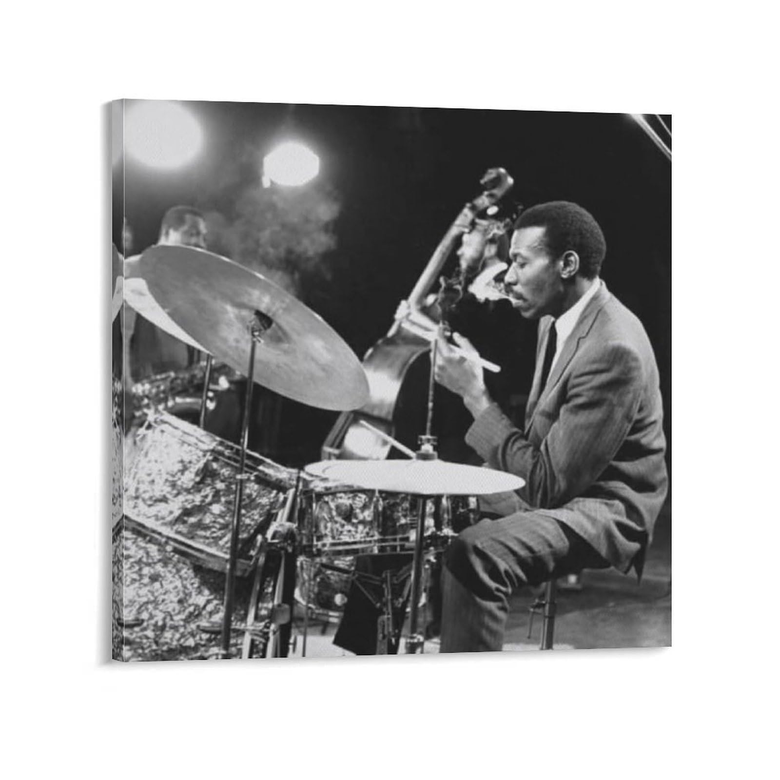 FCOIN Elvin Jones Canvas Poster (3) Poster Painting Canvas Wall Art Living Room Posters Painting 28x28inch(70x70cm)