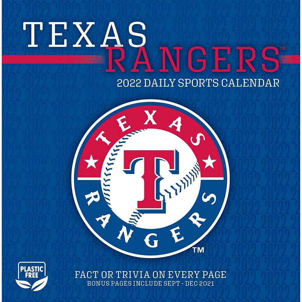 Amazon.com : Turner Licensing, Mlb Texas Rangers 2022 Desk Calendar : Office Products