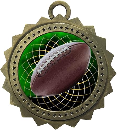 Miniatura 7 de 10 a 100 paquetes de medallas de fútbol estilo EMDC