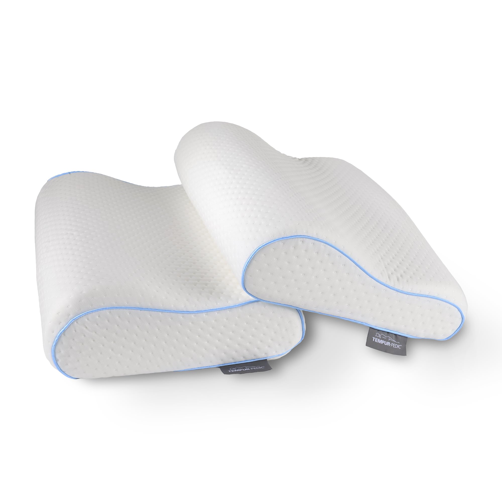 Tempur-Pedic TEMPUR-Neck™ + Cooling Pillow, Standard - Medium Profile - 2-Pack
