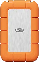 LaCie SSD4 robusto 1TB, 40Gbps USB-C, laranja, serviço de resgate de dados (STND1000400)