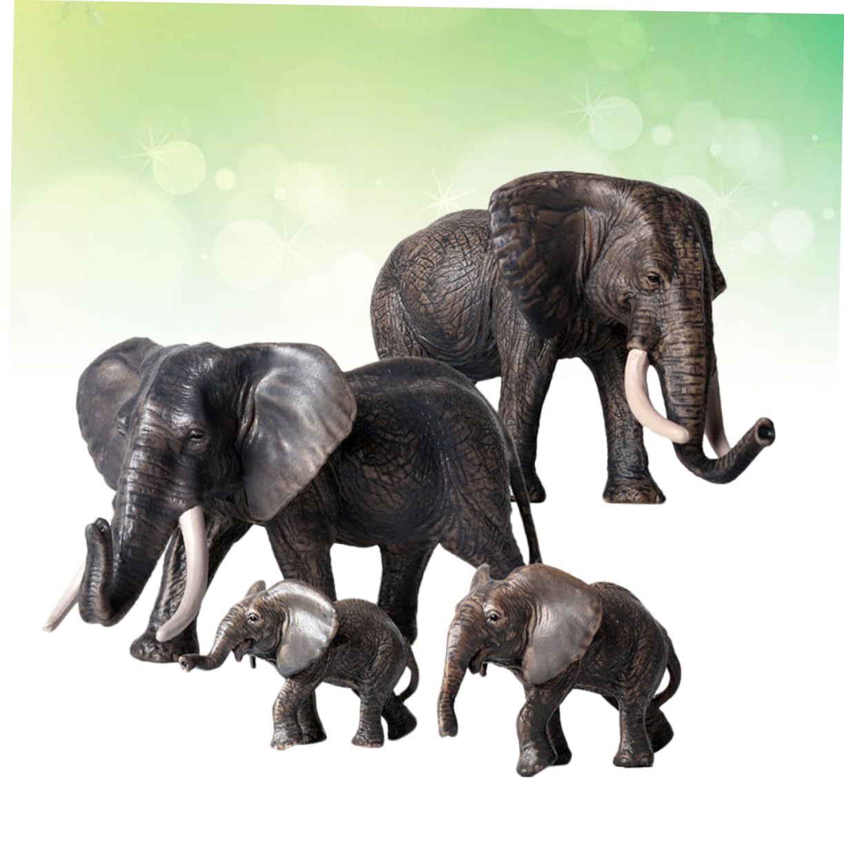 VICASKY Juguete Modelo de Elefante de Juguete Infantil de Modelo Animal de Figura de Elefante para Jugar y Aprender