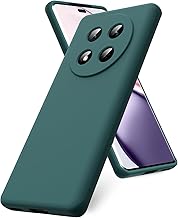 Cover Compatible with Honor Magic 7 Lite, Rubber Liquid Silicone Gel Shockproof Case – Night Green