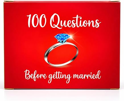 Romantic Fun Couples Quiz Game, Conversation Starters for Great Relationships, Intimacy Deck, Couples Date Gift 100 Questions Before Getting Married