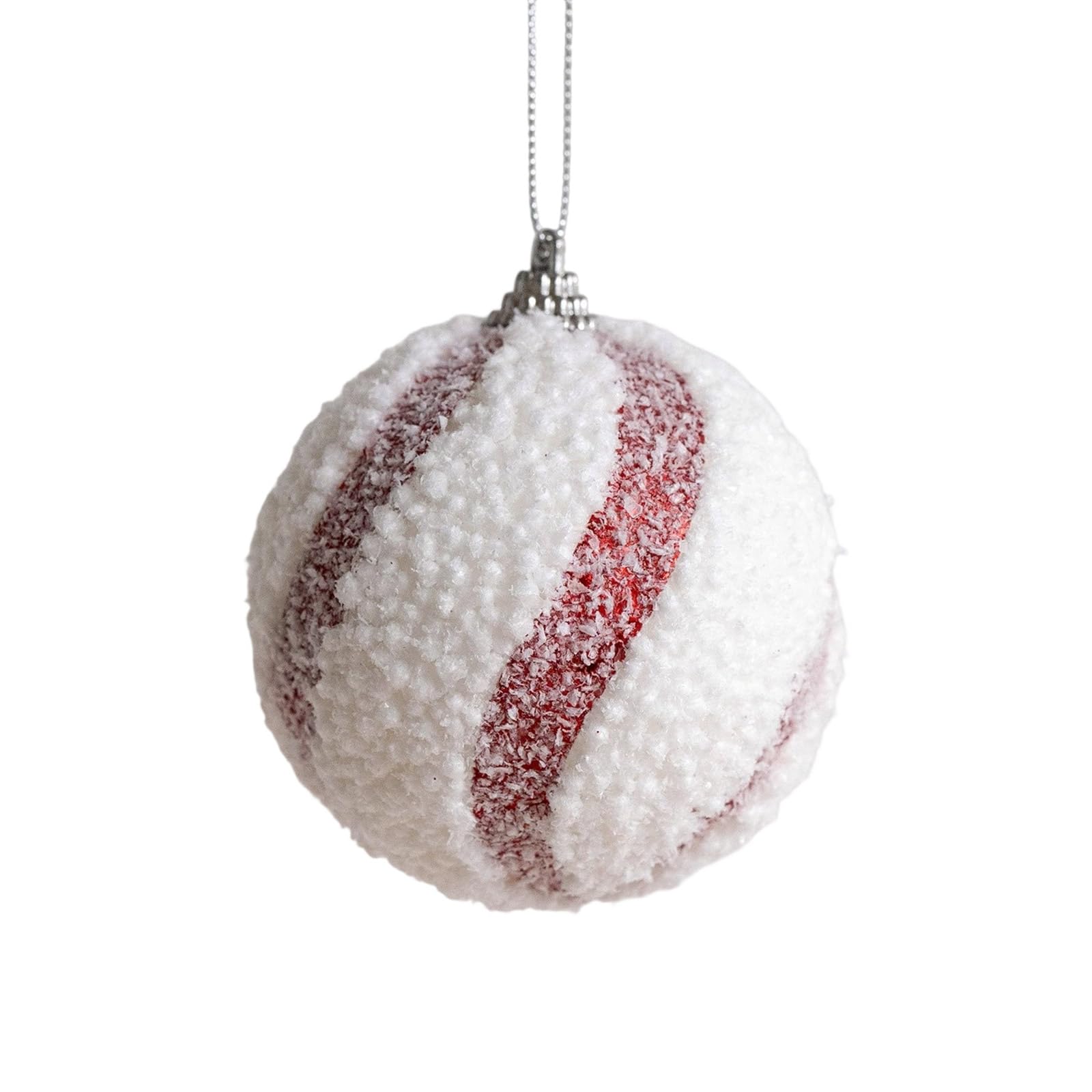 Kalttoy D Christmas Baubles 8Cm Shatterproof Foam Ball Hangings Ornament For Christmas Tree Wreath Wedding Holiday Ecoration White Baubles