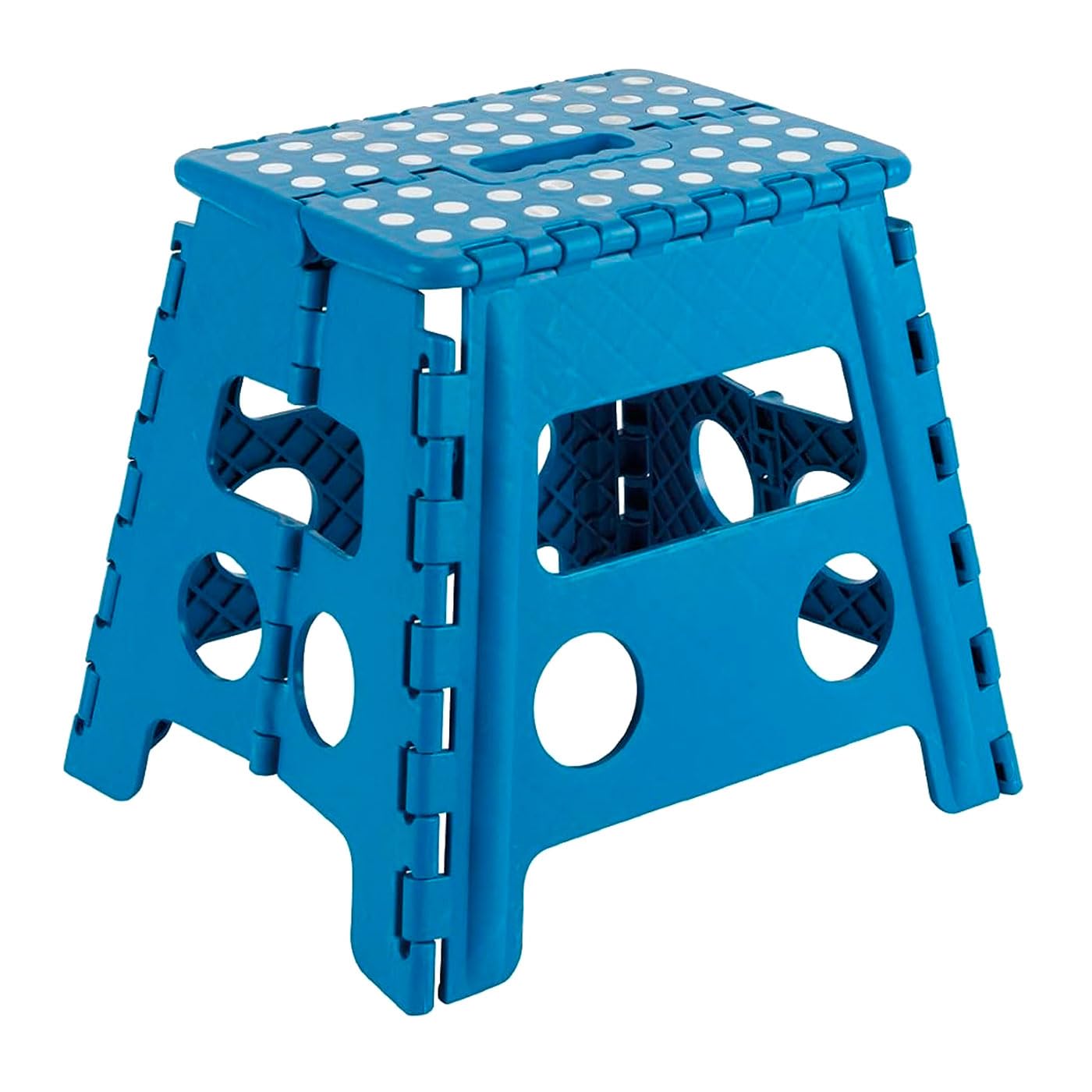 Acan Tradineur - Taburete Plegable Infantil de PVC Multiusos 32,5 x 28,5 x 21,5 cm, banqueta, Asiento de plástico Resistente para niños, Escuela, guardería, hogar, Color Aleatorio