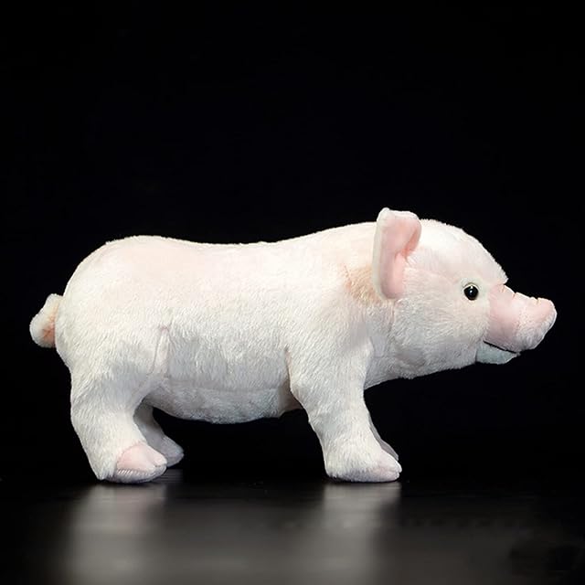 Foto 3 de 7 de lilizzhoumax Peluche de Cerdo Rosa 35cm/14” Cerdo Lindas muñecas de Relleno de roedores Peluche de Cerdo…