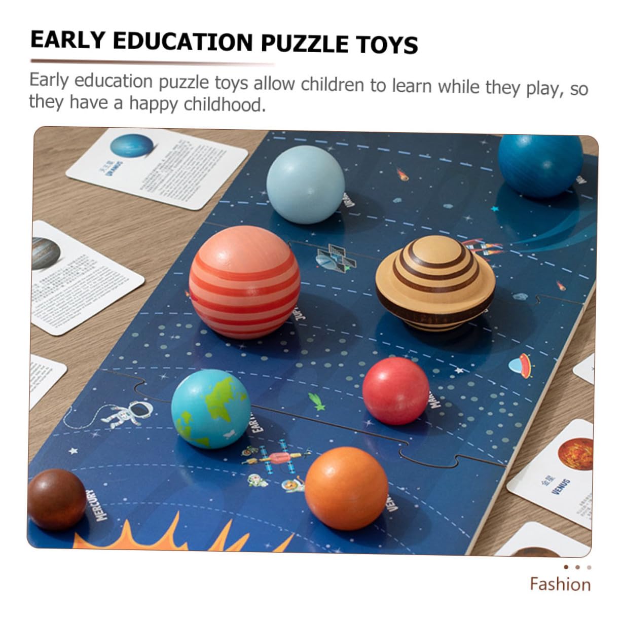 Rompecabezas de Sistema Solar para Niños de Madera de Aprendizaje