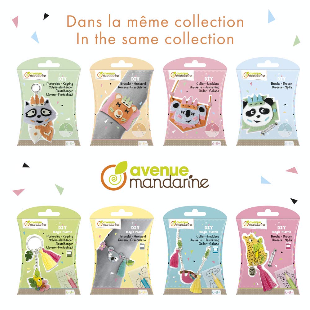 Avenue Mandarine DIY-Box – Brosche Aus Schrumpffolie Zum Basteln, Ab 6 Jahren, Französische Marke