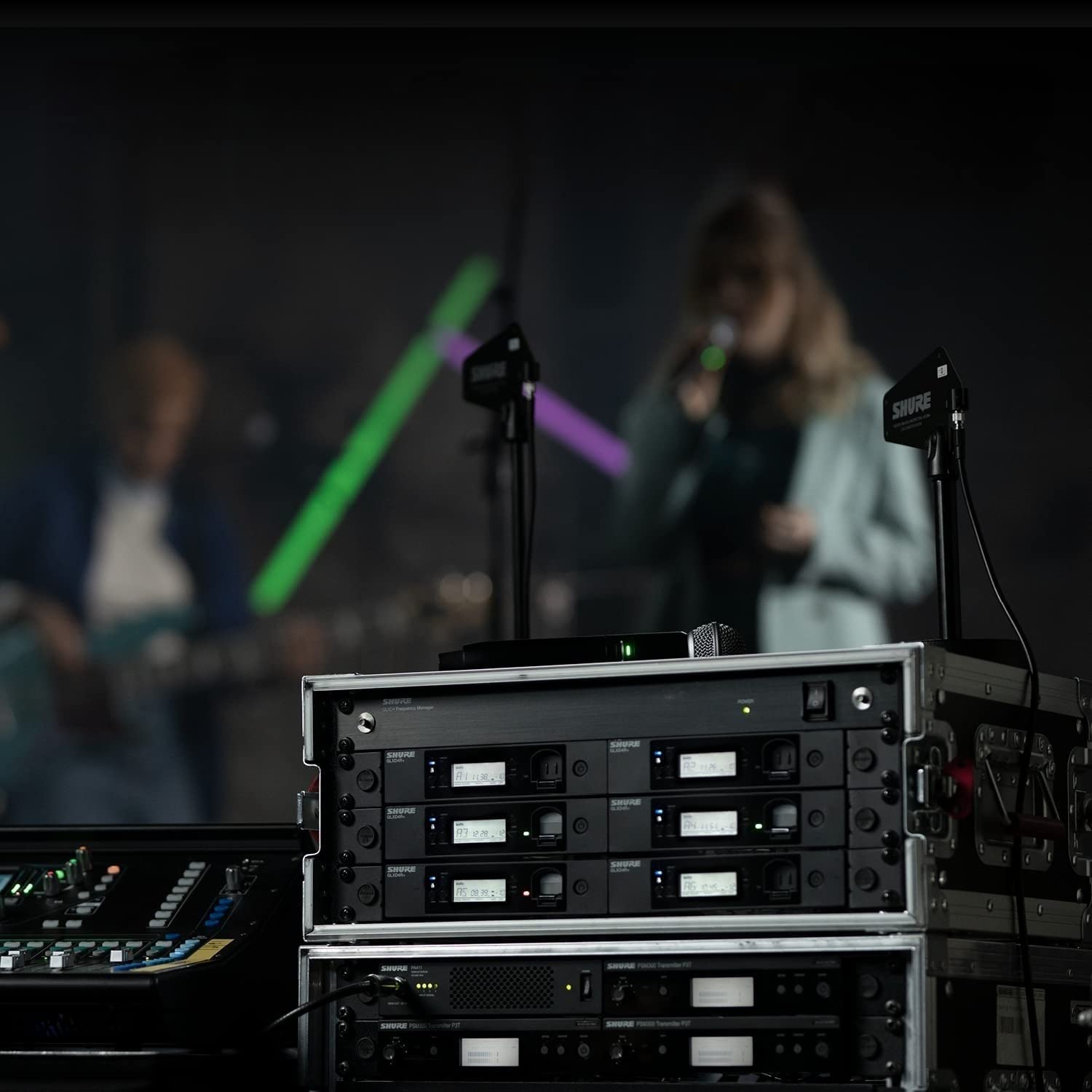 Shure GLXD24+/SM58 Microfono wireless digitale professionale per chiesa, karaoke, voci, durata batteria 12 ore, raggio 30m, Microfono vocale a mano SM58, ricevitore singolo canale