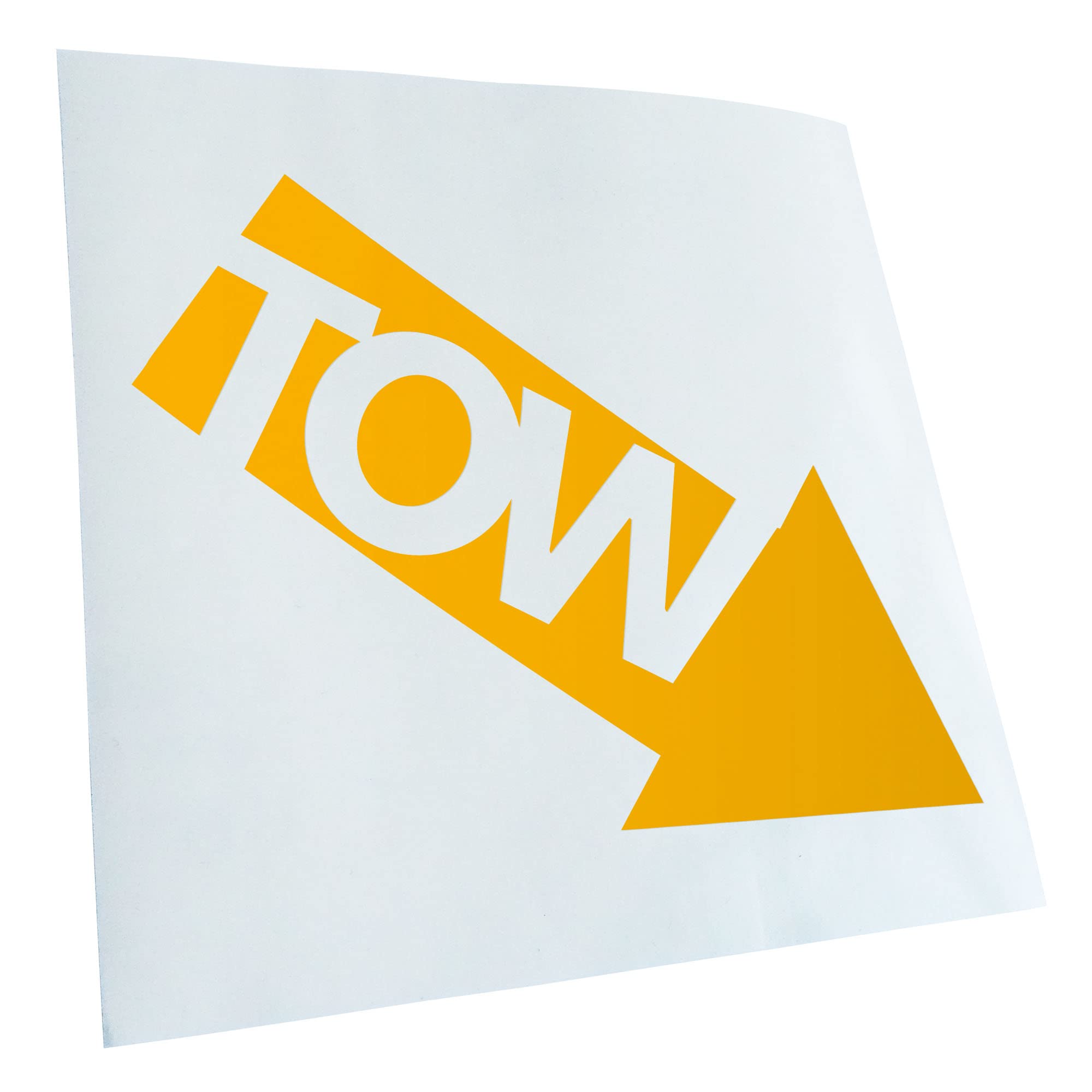 Kiwistar - Car Sticker - Yellow - 30 x 25 cm Tow - Tow - Car - Rear Window Car Sticker Weatherproof for Car Truck Moped Truck - Sticker Exterior Self-Adhesive Tuning Accessories for Windows