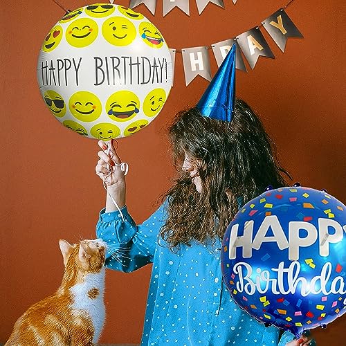 Image of Rozi Decoration Happy Birthday Balloon Set - Pack of 9 Pcs Foil Balloons for Birthday Decoration, Party Backdrop & Celebration Decor