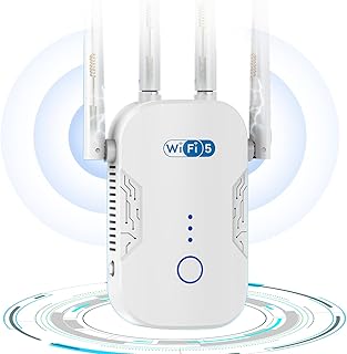 2023 Newest WiFi Booster/WiFi Range Extender for Home WiFi Extender Dual Band 5G&2.4GHz Wireless Signal Booster 1200Mbps Internet Booster Easy Setup