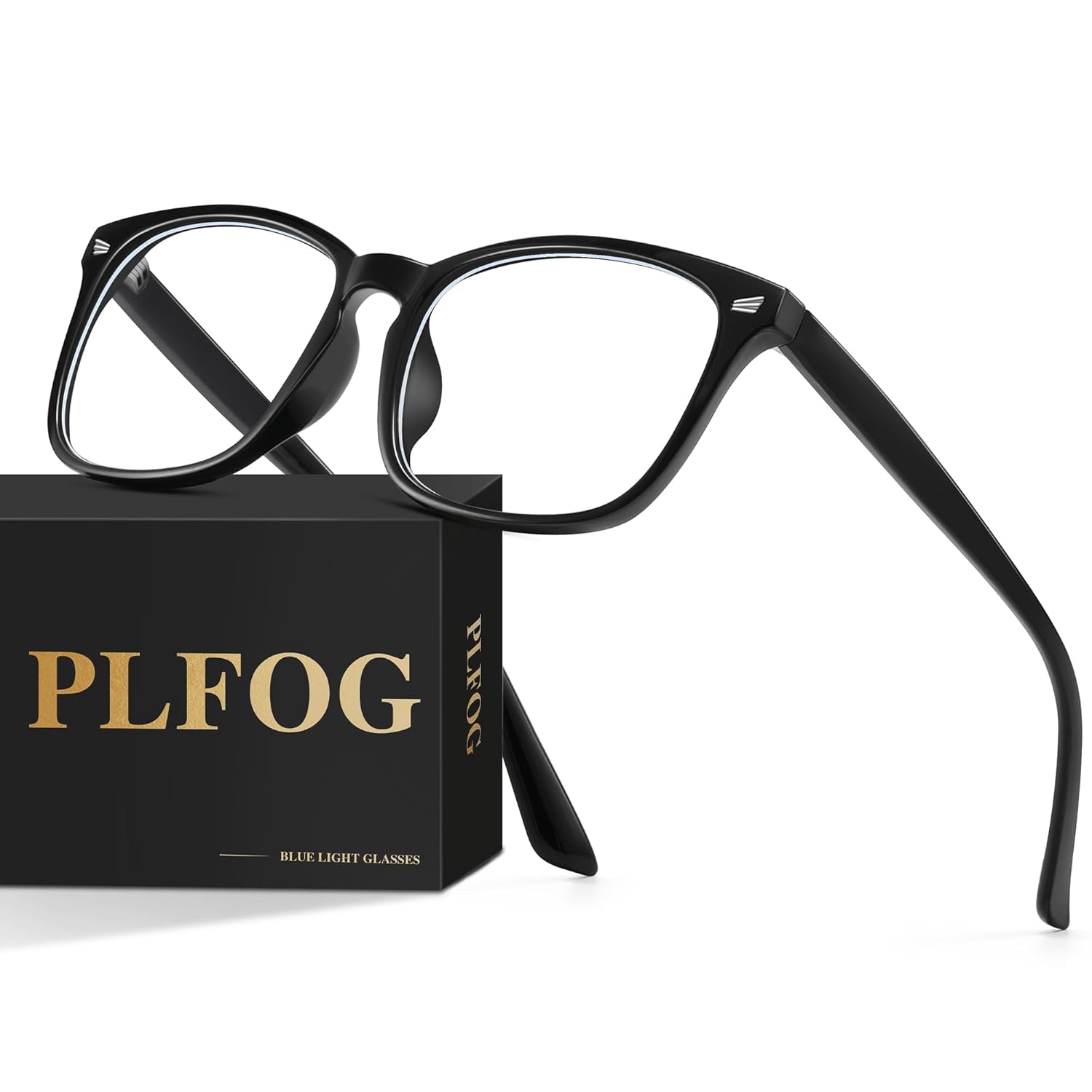 PLFOG Blue Light Glasses For Woman Men - Anti Eyestrain Computer Gaming Eyeglasses Blue Light Blocking Glasses