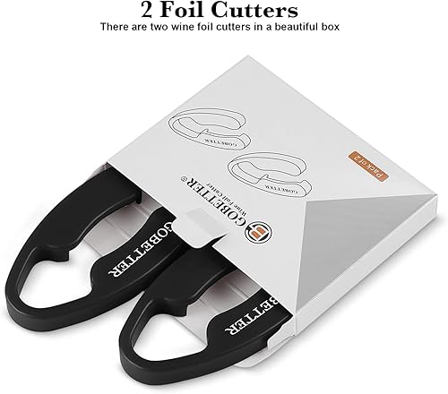 Miniatura 6 de Cortador de papel de aluminio para vino, diseño magnético 2 piezas, 4 cuchillas inoxidables, removedor de papel de aluminio, accesorio para abridor