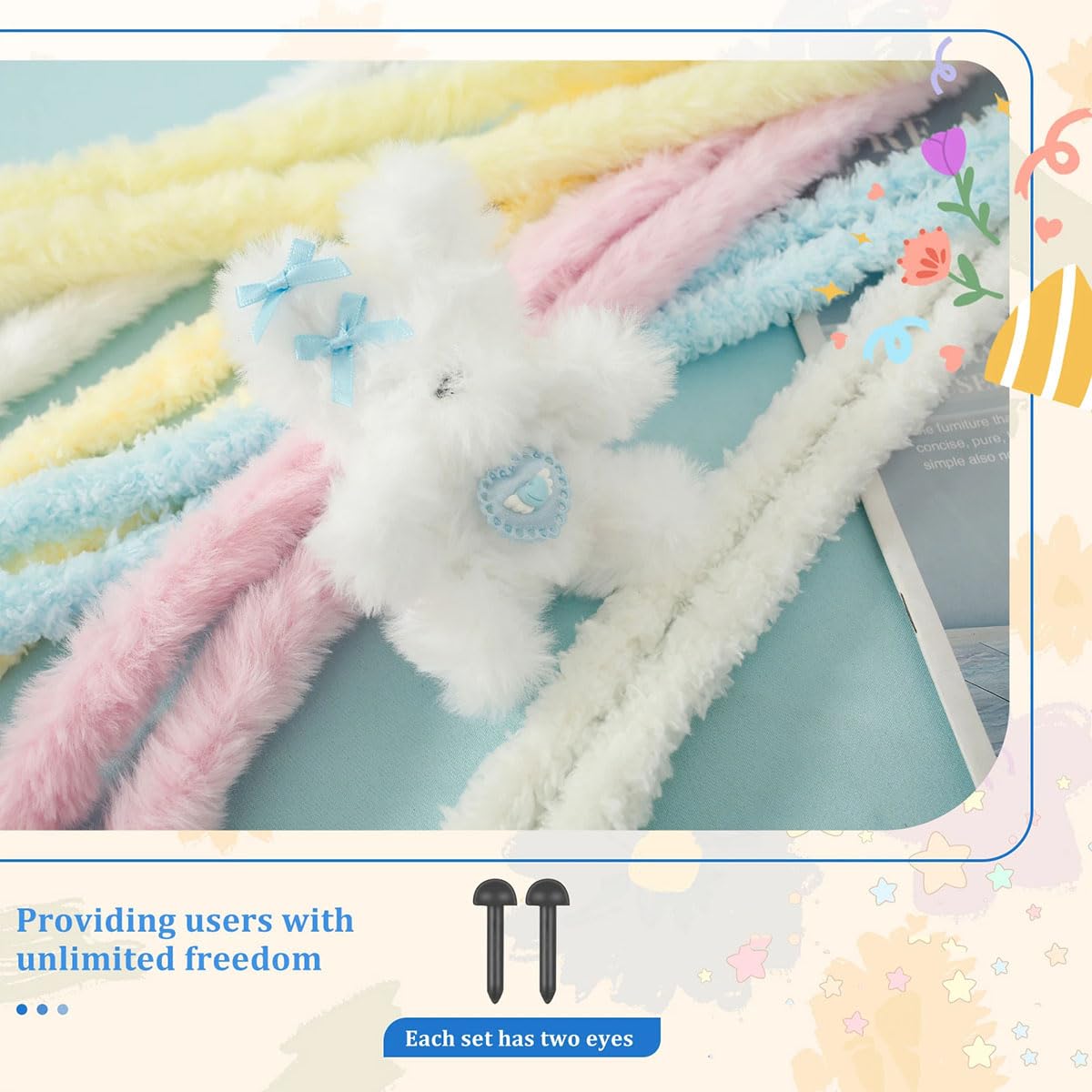 Amazon | 手芸モール モールドール 工作モール 犬 ウサギ クマ