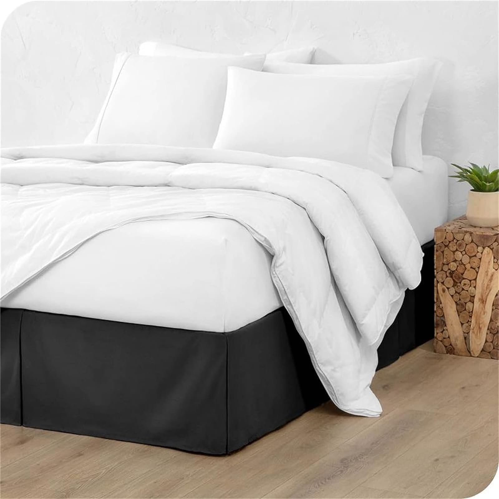 Gonna Letto In Pizzo Elastico – Bianca, Misura 100x200+38 Cm – Con Fascia Regolabile - 2