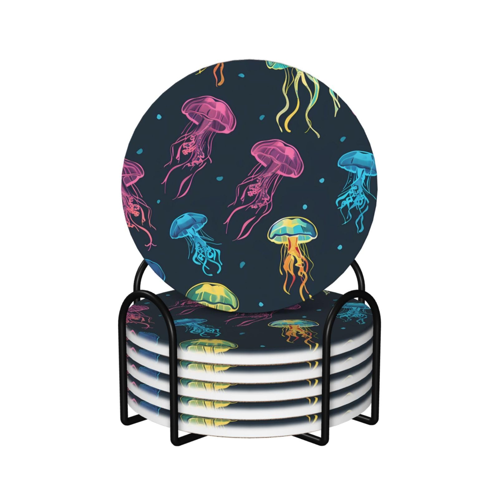 Sous-verres en céramique anti-rayure antidérapant table basse