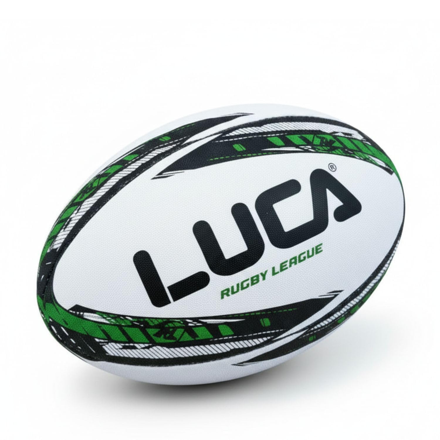 LUCA Rugby Ball Sizes 3, 4 &amp; 5 Hand Stitched Super Grip 3-Ply Construction