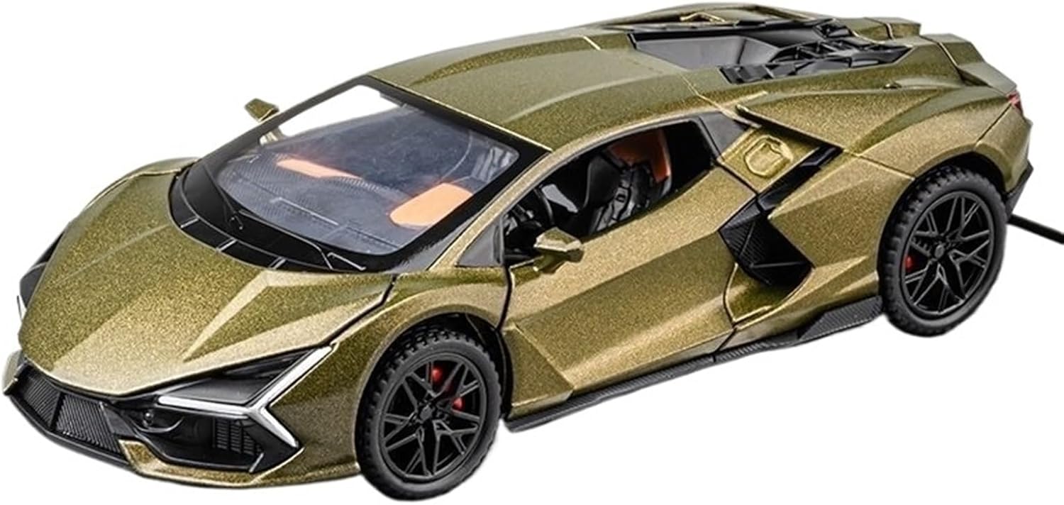 EVO sports car car model alloy simulation supercar car model - black white box packaging(132 New Daniel Green)