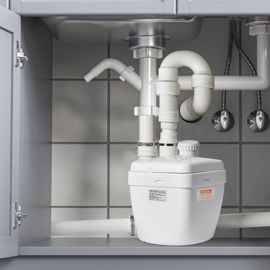 VEVOR Utility Sink Pump, 1/3 HP, 120-Volt, 1750 GPH Flow, 18