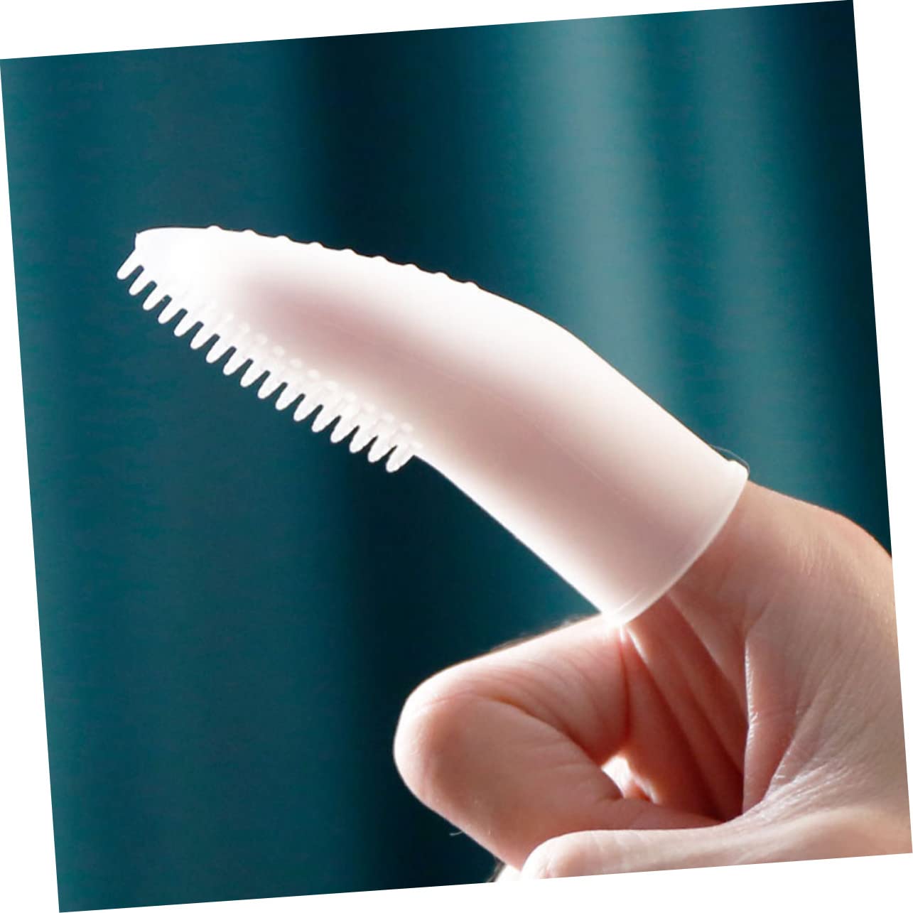 minkissy Lot de 4 brosses à dents de nettoyage pour chien - Fournitures d'entretien pour petit chien - Kit de nettoyage pour chat - Brosse à dents de nettoyage pour chat - Jouets en gel de silice -