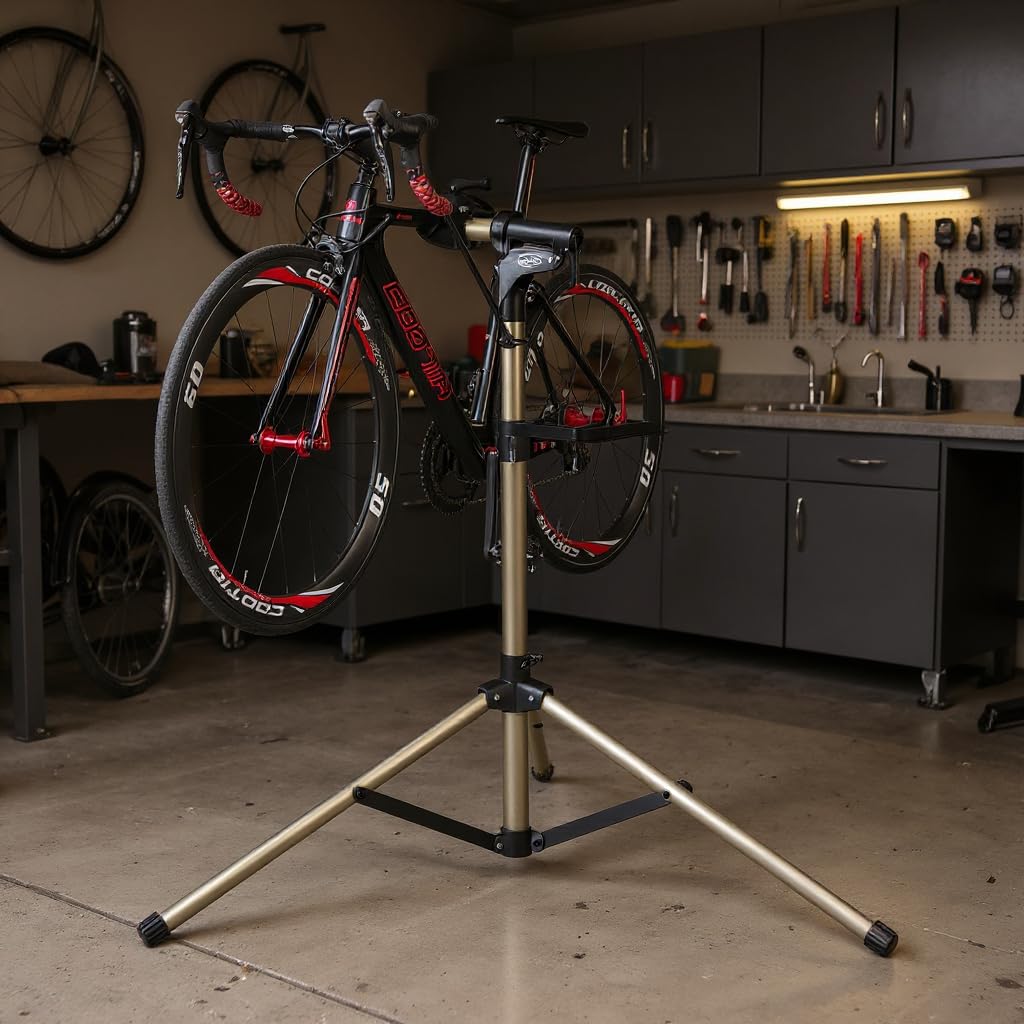 CXWXC Soporte de montaje de bicicletas soporta hasta 40 kg/88 libras para bicicletas eléctricas, soporte de reparación de bicicletas con cabezal magnético y giratorio 360° (aluminio)