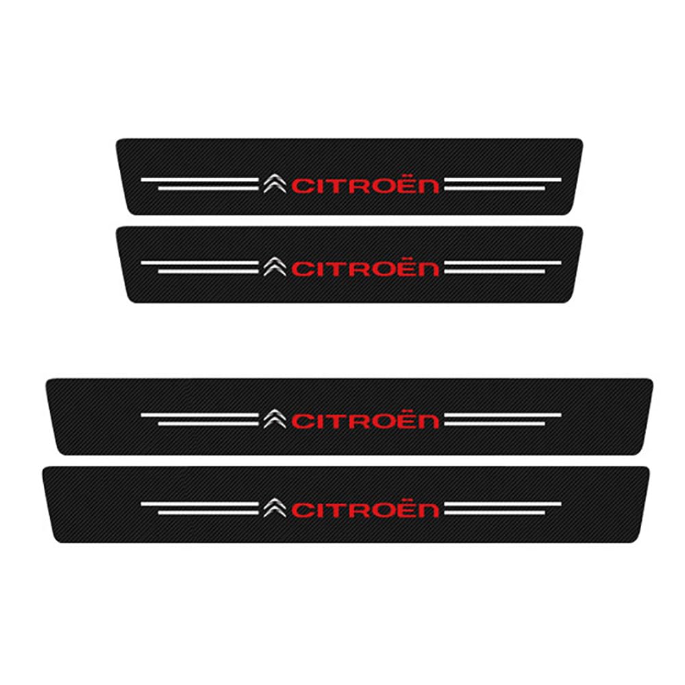 Seuils De Portes Citroën C3 Aircross Acier Inox Brossé 4 Pièces