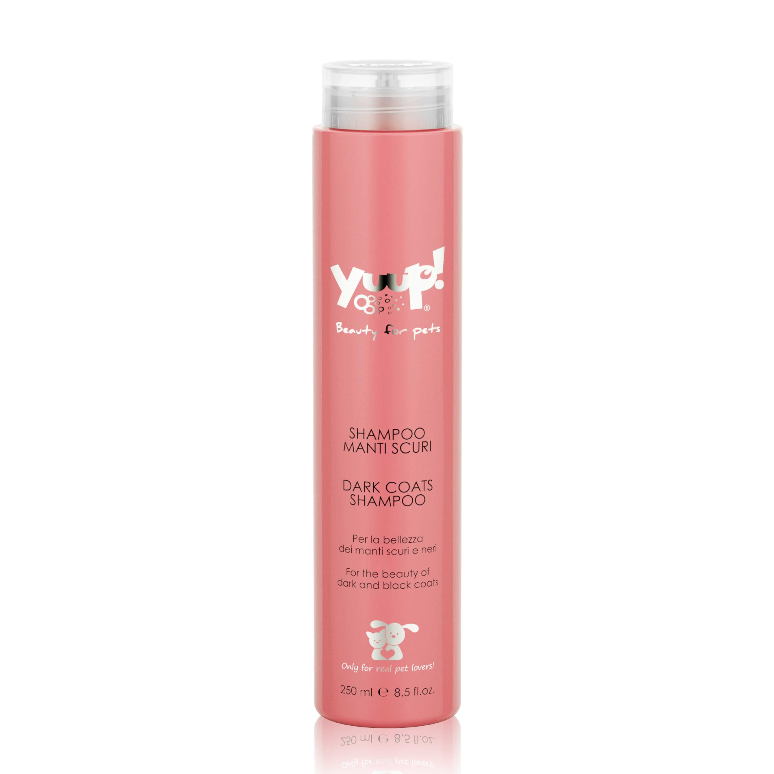 YUUP! - Shampoo Hunde und Katzen für schwarzes & Dunkles Fell, 250 ml, Hundeshampoo: Schützt, verstärkt Glanz, Macht Dunkles Fell leicht kämmbar