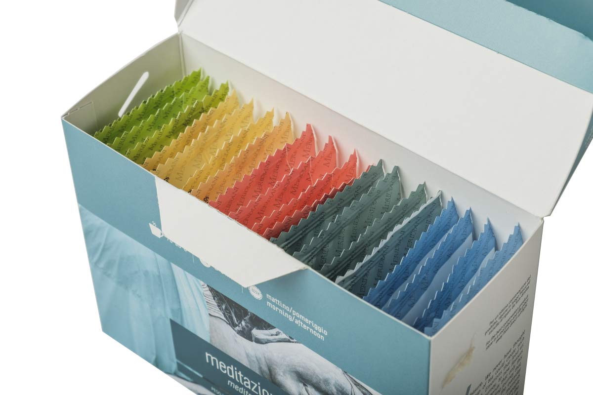 Raffinata degustazione Infusi, Tisane, Tè - 20 gusti in 80 filtri - Selezione di Tè e Miscele di frutta, fiori ed erbe in filtro bio - Meridiani Infusion & Tea