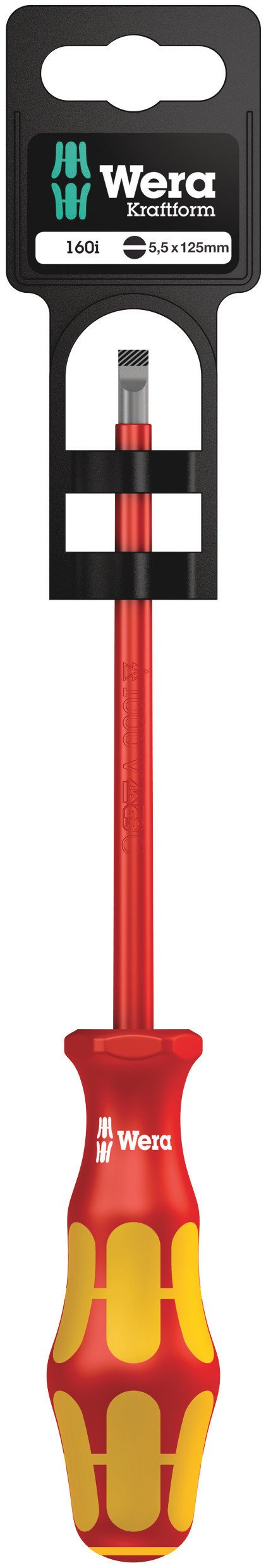 Wera Kraftform Plus 160i VDE Ins S/Driver Slotted Tip 5.5x125mm