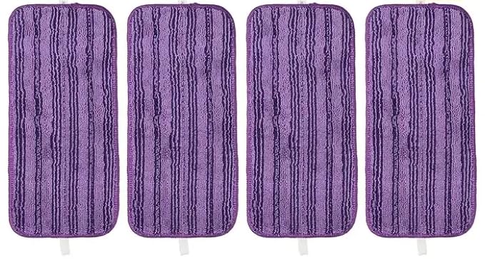 KEEPOW4 PCS Spray Mop Refill Pads Compatible with Flash Powermop, Washable & Reusable Microfiber Mop Refill Pads, Floor Wipes For Any Type of Floor