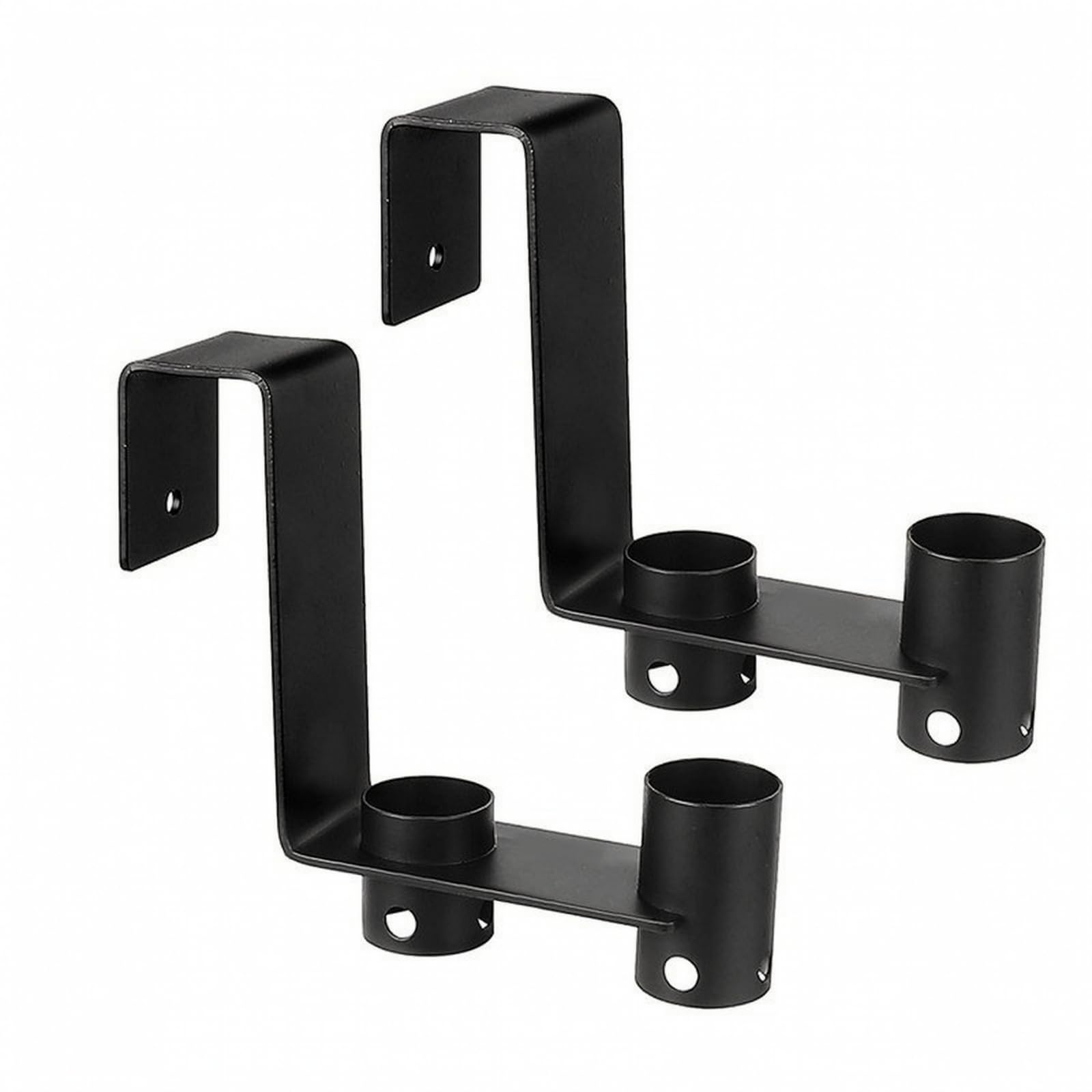Soporte Acero para Valla Piscina | Acabado con Recubrimiento en Polvo, Protector, Colgador Herramientas Piscina para pasamano, Patio