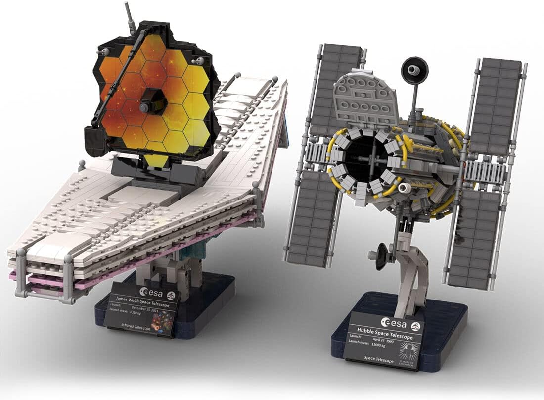 Hubble and WEBB Space Telescope Building Kit, Space Series Building Blocks Set (3129PCS), 1508838NXOJXG