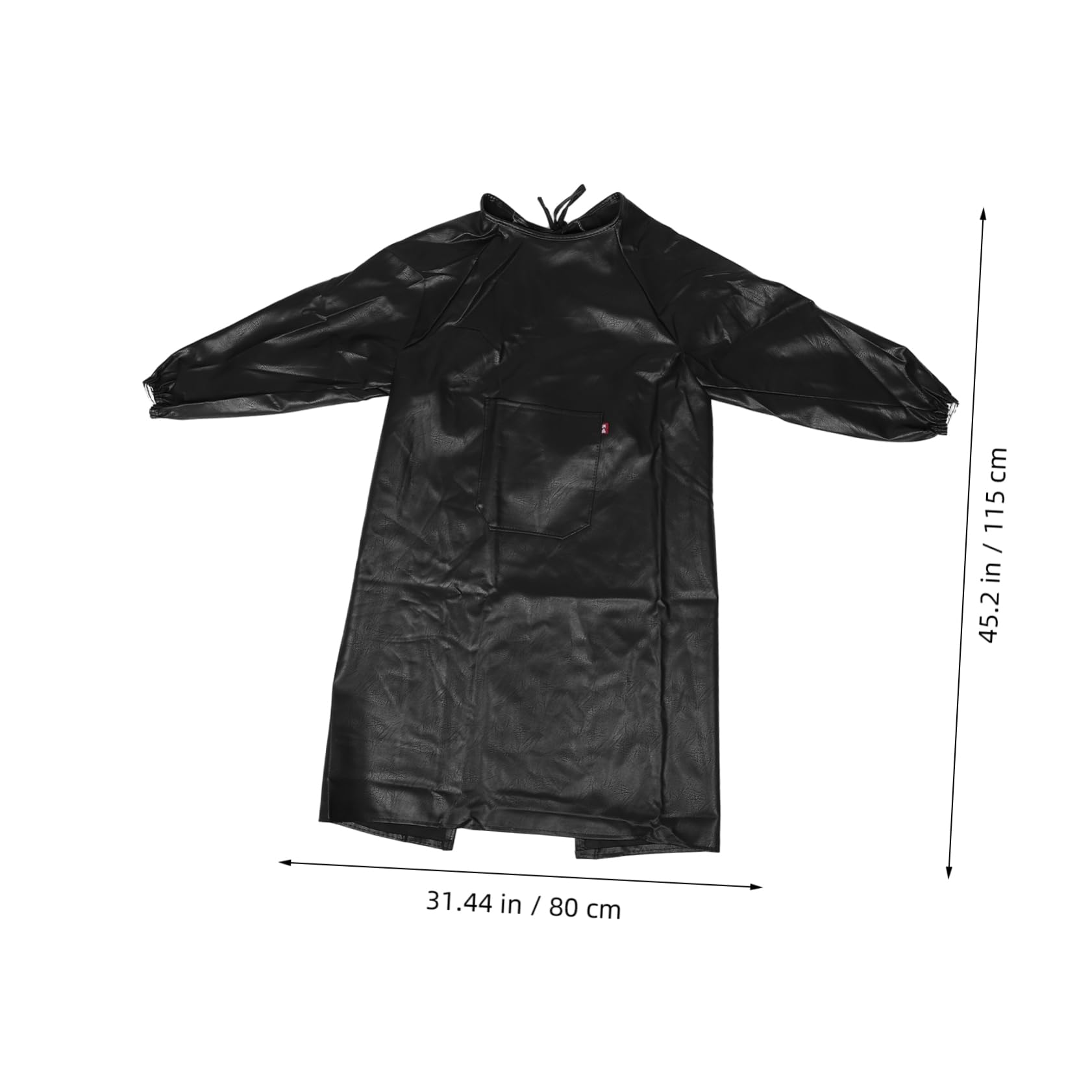 FOMIYES Chemical Protective Long Sleeve Waterproof Smock Cooking Apron Lab Work Dog Grooming