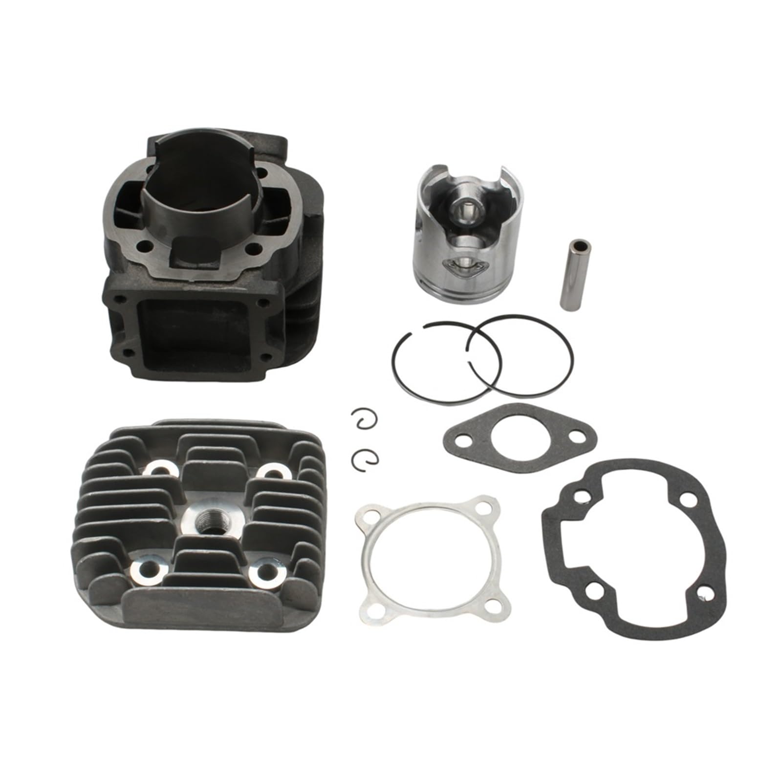 Zestaw big bore do motocykla Zestaw cylindra do tu Zestaw cylindrów o dużej średnicy 70 cm3 i głowica pasująca do Bws50 Slider 50 Target Bw's Zuma 50cc 47 mm / 10 mm