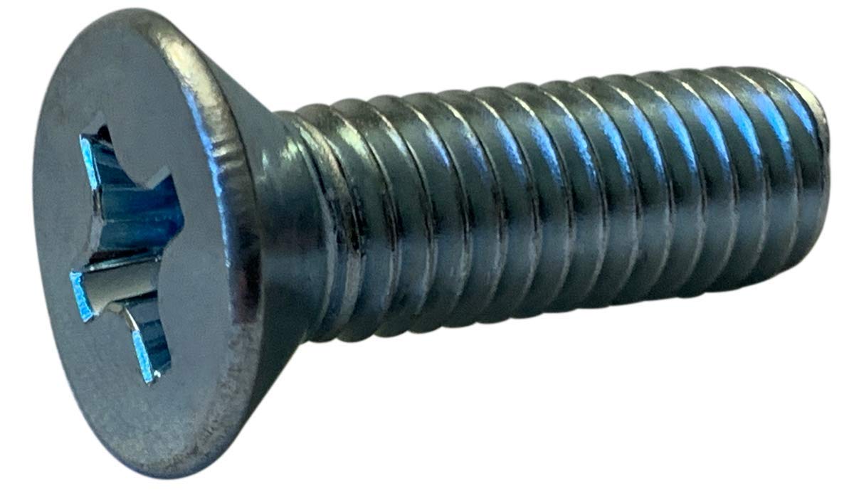Small Parts 003MPF #0-80 x 3/16" Phillips Flat Machine Screw Fully Threaded Zinc (Pack of 100)