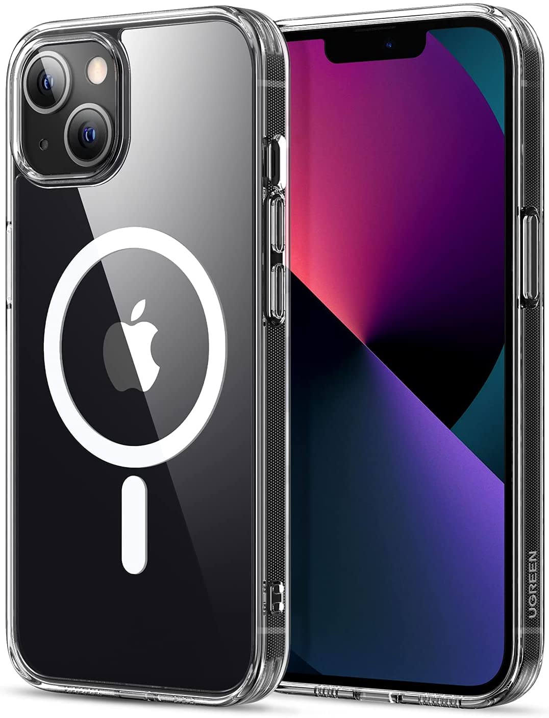 PatekMobile Case 6.7 Inch Slim Magnetic Case| Anti-Yellowing, Shock Absorption, Anti-Scratch Hard Back Crystal Case, Compatible iPhone 14 Pro Max Transparent For Wireless Charging