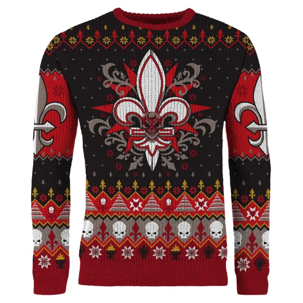 Merchoid Men's Multicolored Warhammer 40,000 Sisters Of Battle Christmas Jumper Gift For Or Wo (Size: Xl)